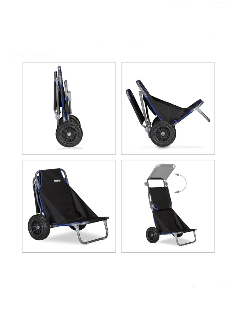 Carrito de playa plegable Relaxdays