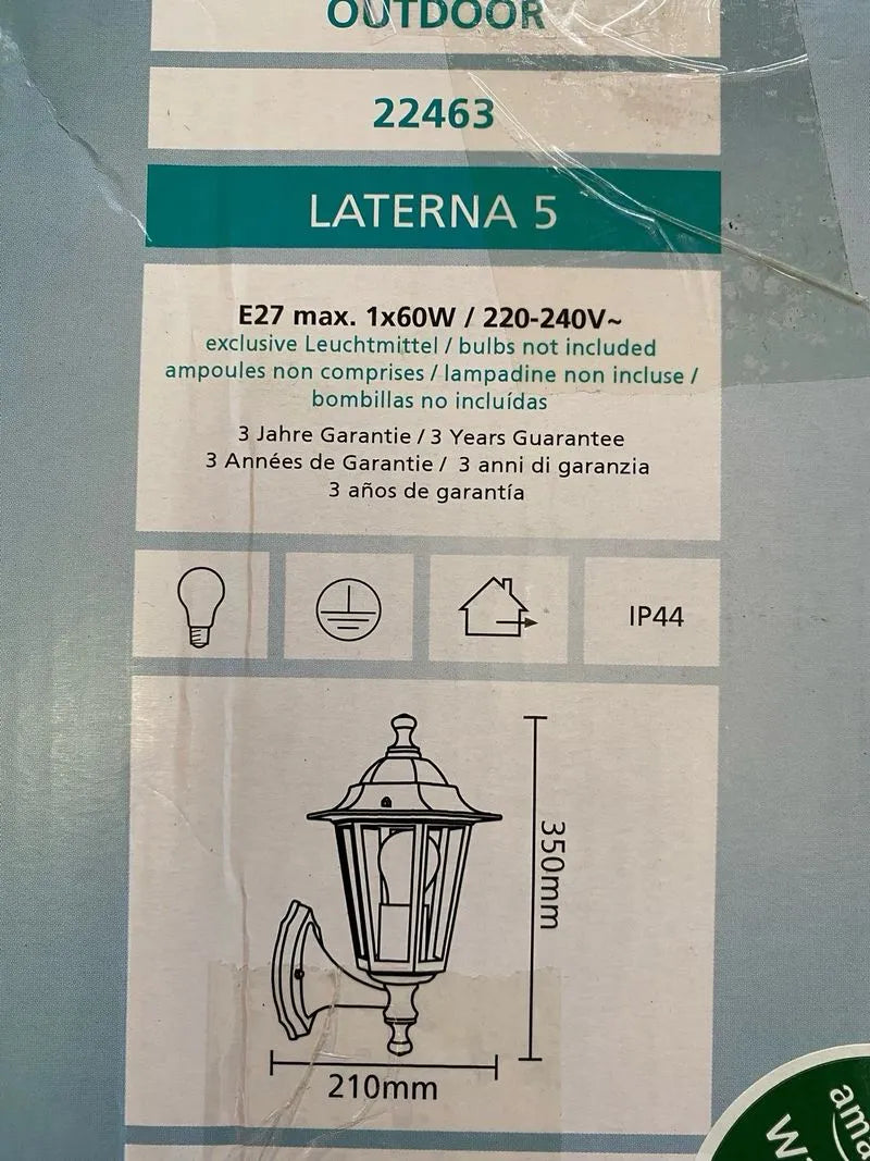 Lámpara de pared de exterior