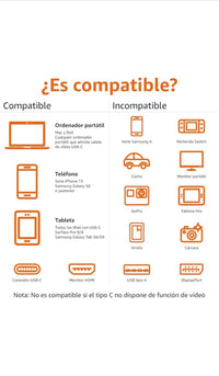 Amazon Basics - Cable de aluminio de adaptador