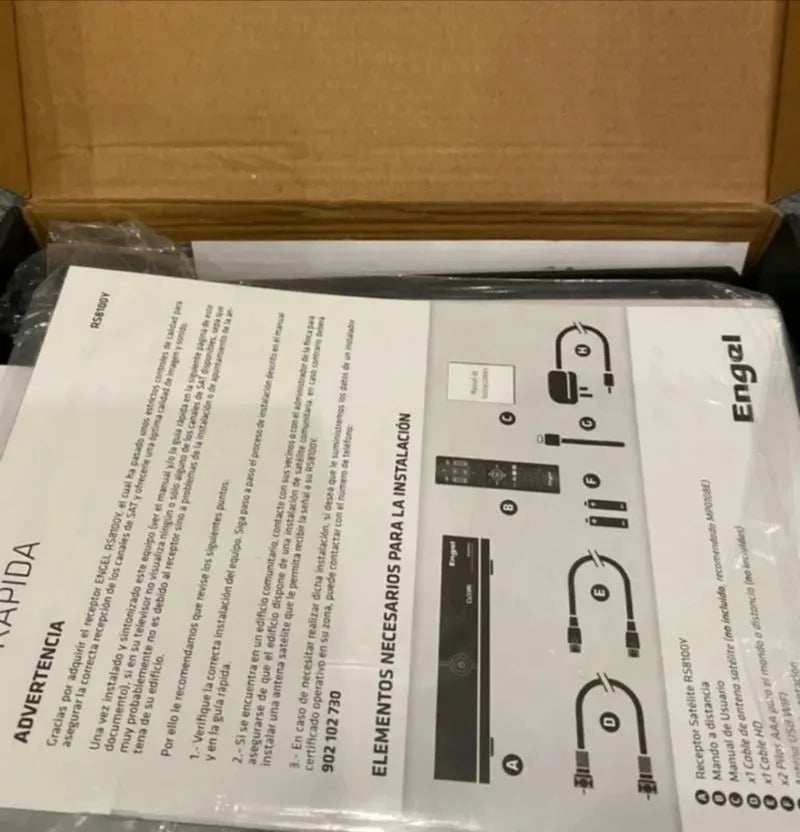 Receptor TV satélite HD con wifi