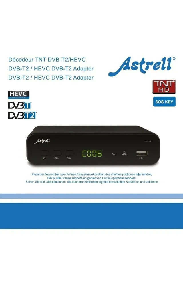 Sintonizador TDT T2 USB reproductor y grabador
