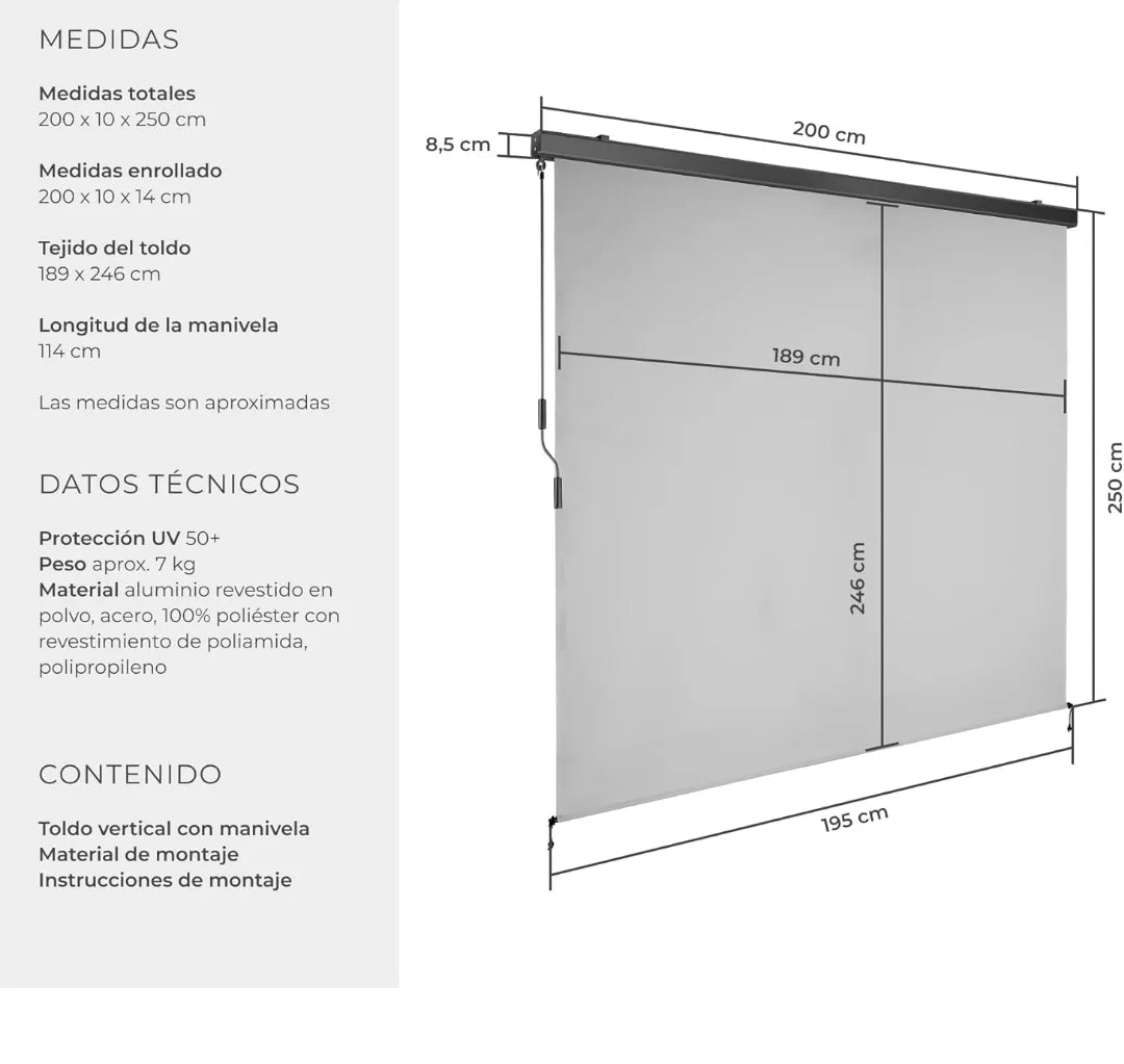 Toldo Vertical Exterior