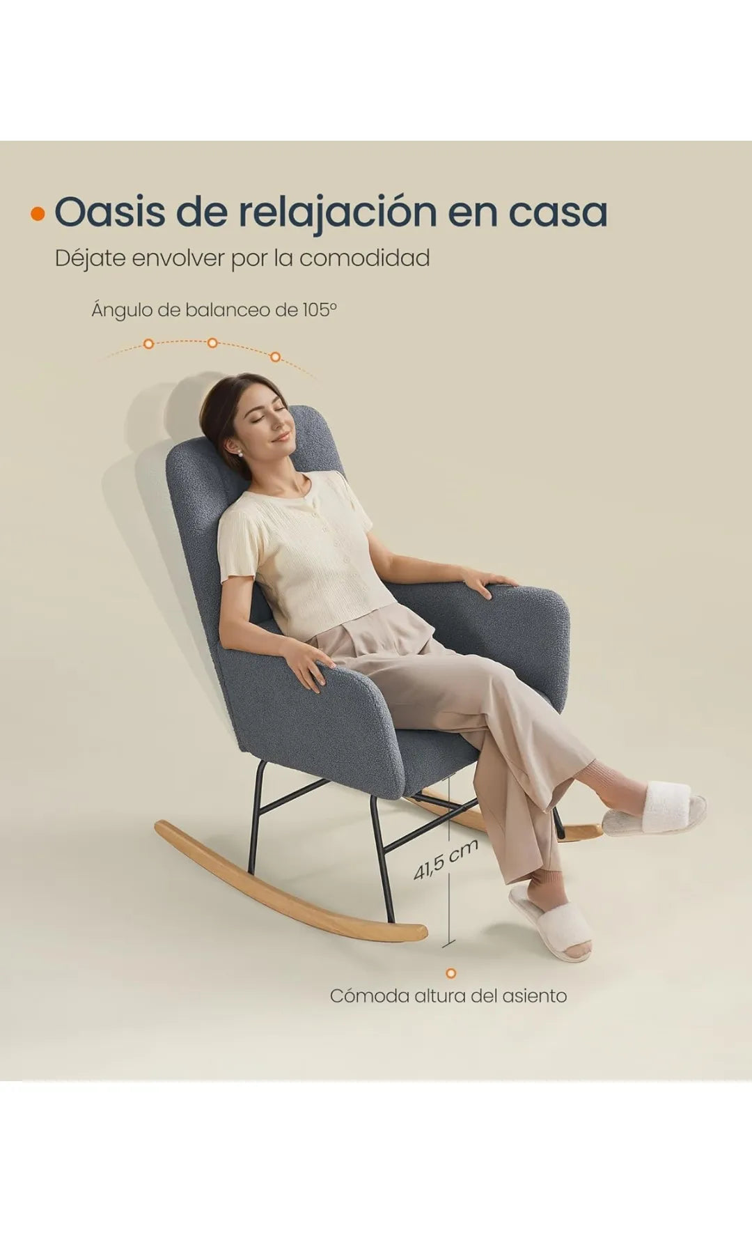 Silla Mecedora con reposacabezas