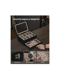 Caja de Relojes con 8 Ranuras