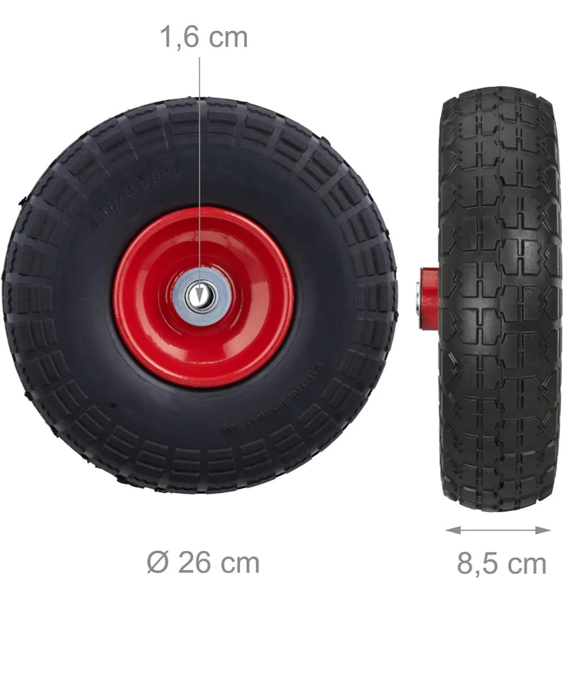 Juego de 2 ruedas de carro - Relaxdays