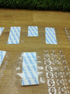 Ganchos pequeños alambres transparentes