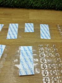 Ganchos pequeños alambres transparentes