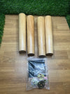 Juego de 4 patas de madera maciza de 30 cm