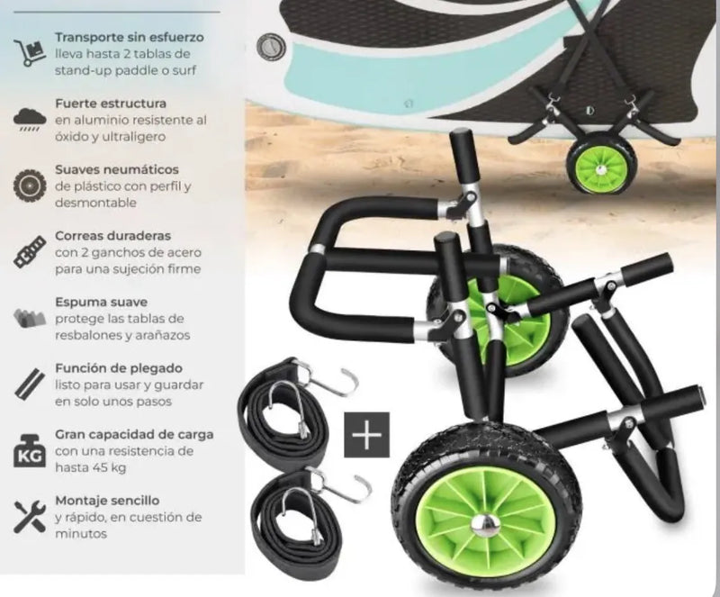 Carro para transportar tablas de surf