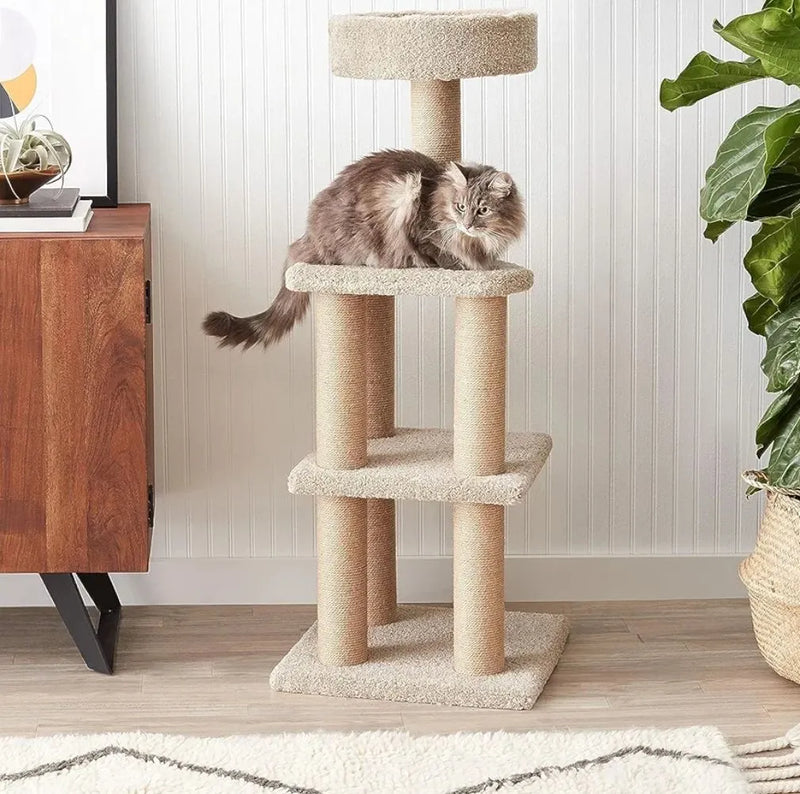 Torre multinivel para gatos con postes - Amazon basics