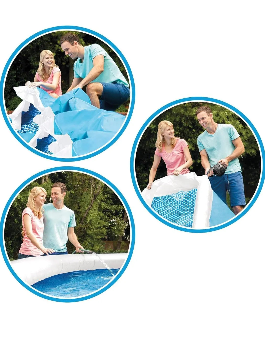 Piscina hinchable redonda para 2 personas - intex