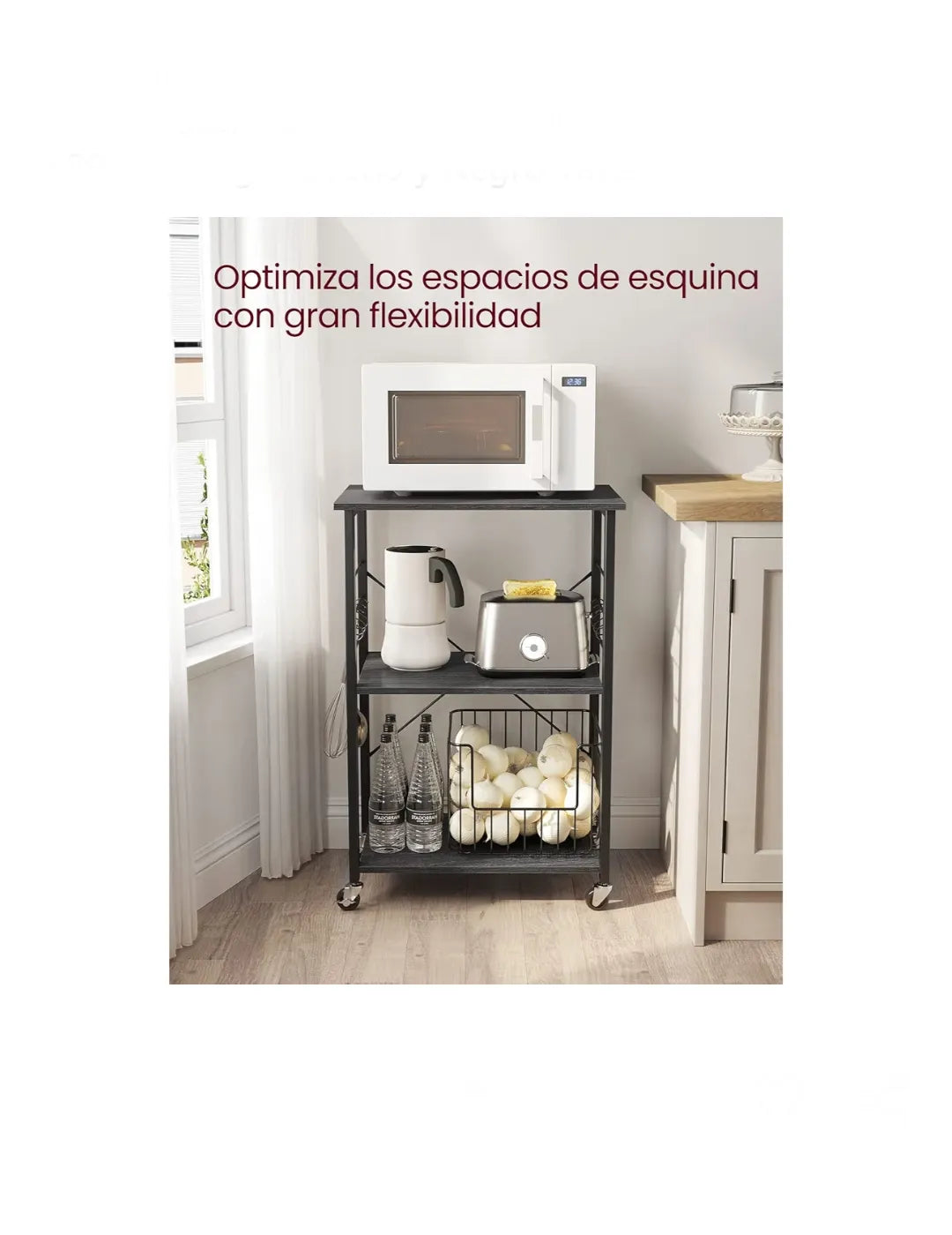 Estantería de Cocina con Ruedas