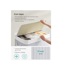 Cesto Ropa de Bambú 150 L