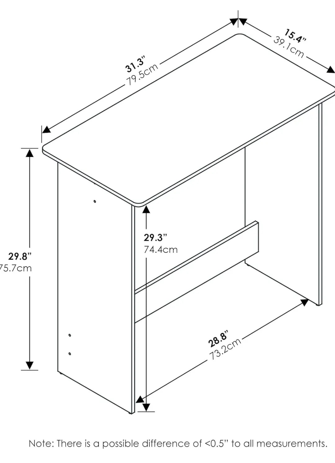 Escritorio de habitación - Furinno simplistic