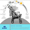 Silla de Paseo KIDIZ Plegable Reclinable con Saco y Mosquitera