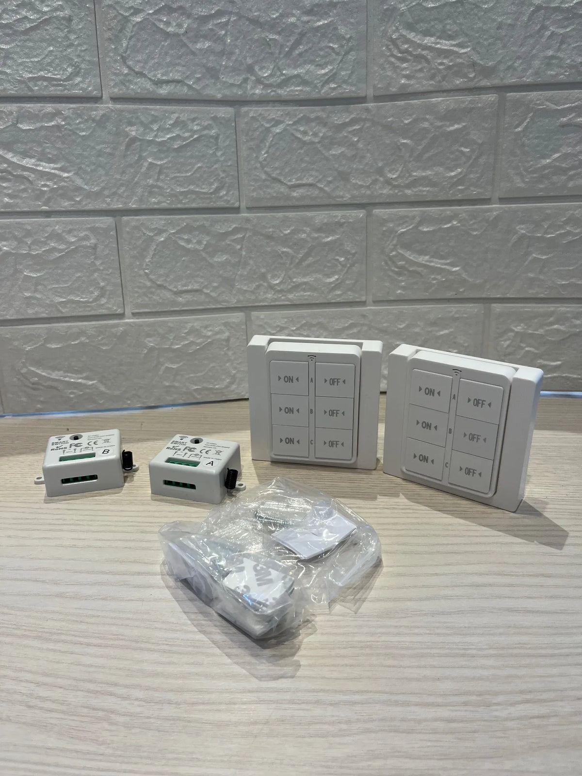 Kit de 2 interruptores inalámbricos de ida y vuelta