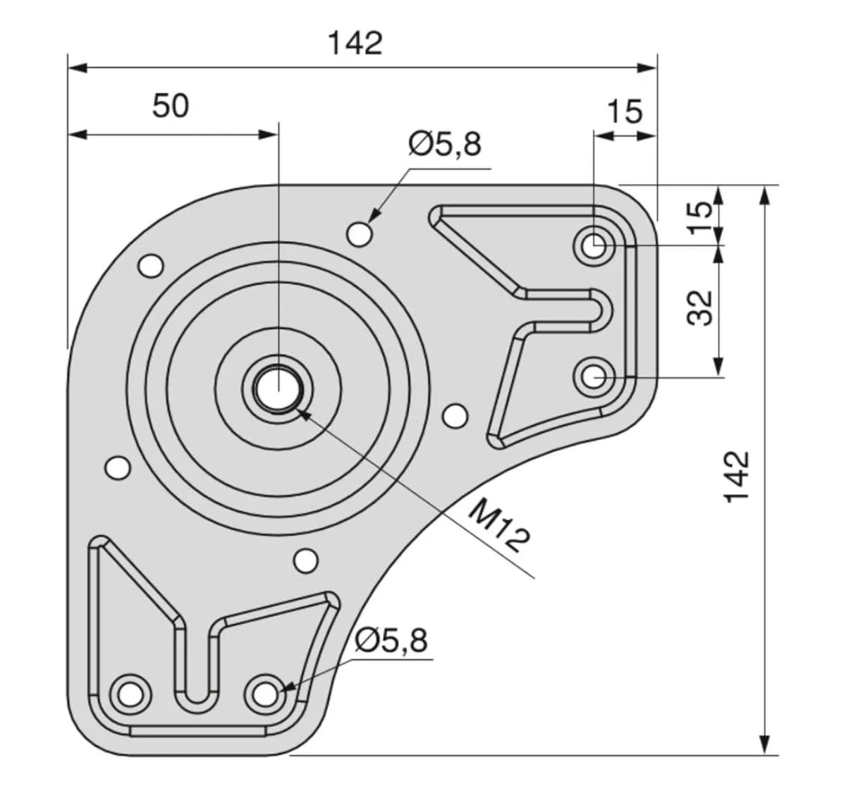 Kit 4 Patas de Mesa Regulables EMUCA Ø60x710-730mm Gris