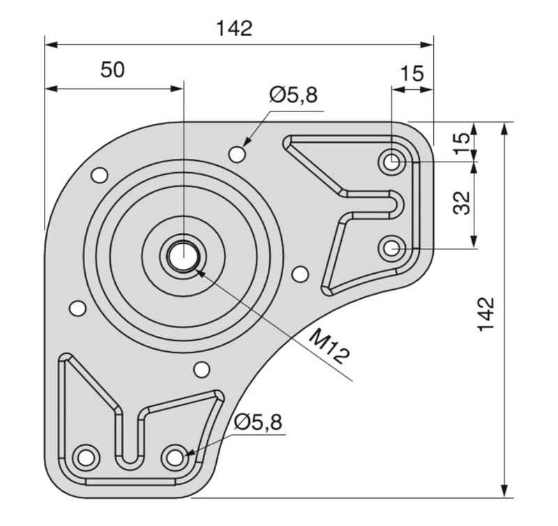 Kit 4 Patas de Mesa Regulables EMUCA Ø60x710-730mm Gris