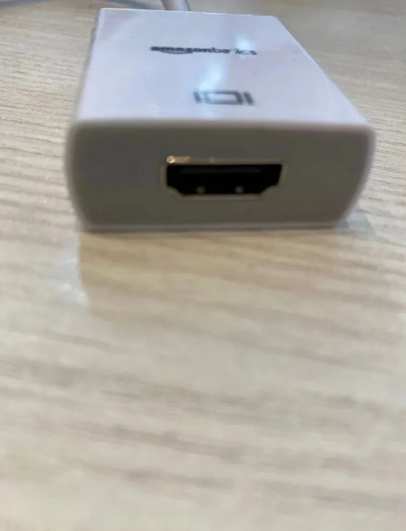 Adaptador de Mini DisplayPort a HDMI, color blanco