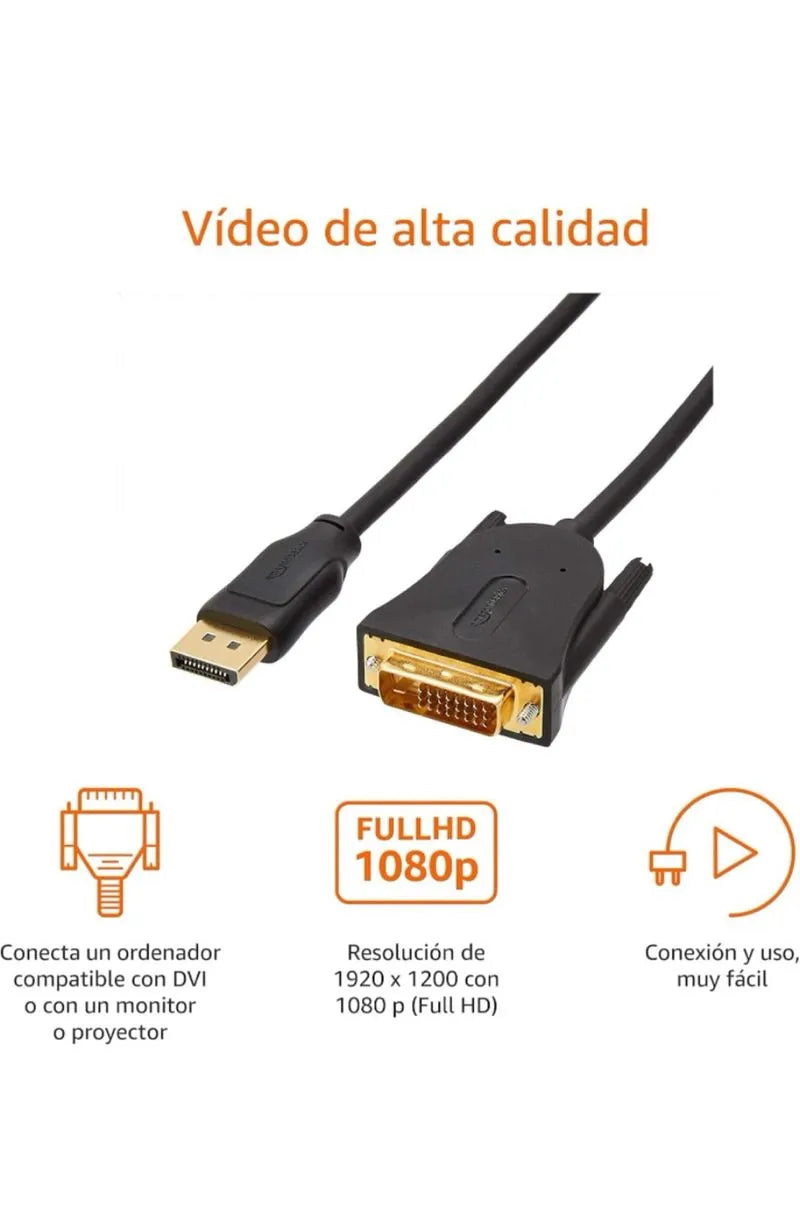 Amazon Basics - Cable de DisplayPort
