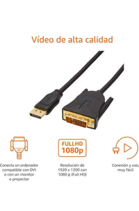 Amazon Basics - Cable de DisplayPort