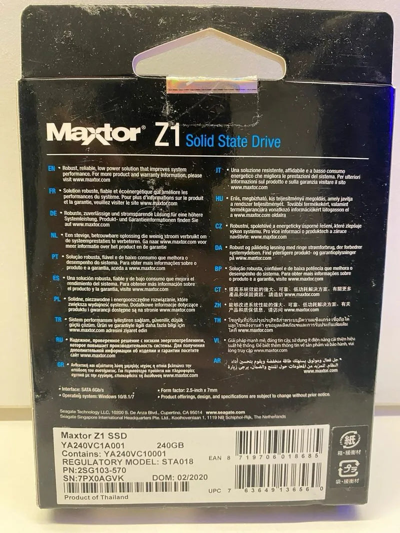 Maxtor Z1 Disco Duro sólid