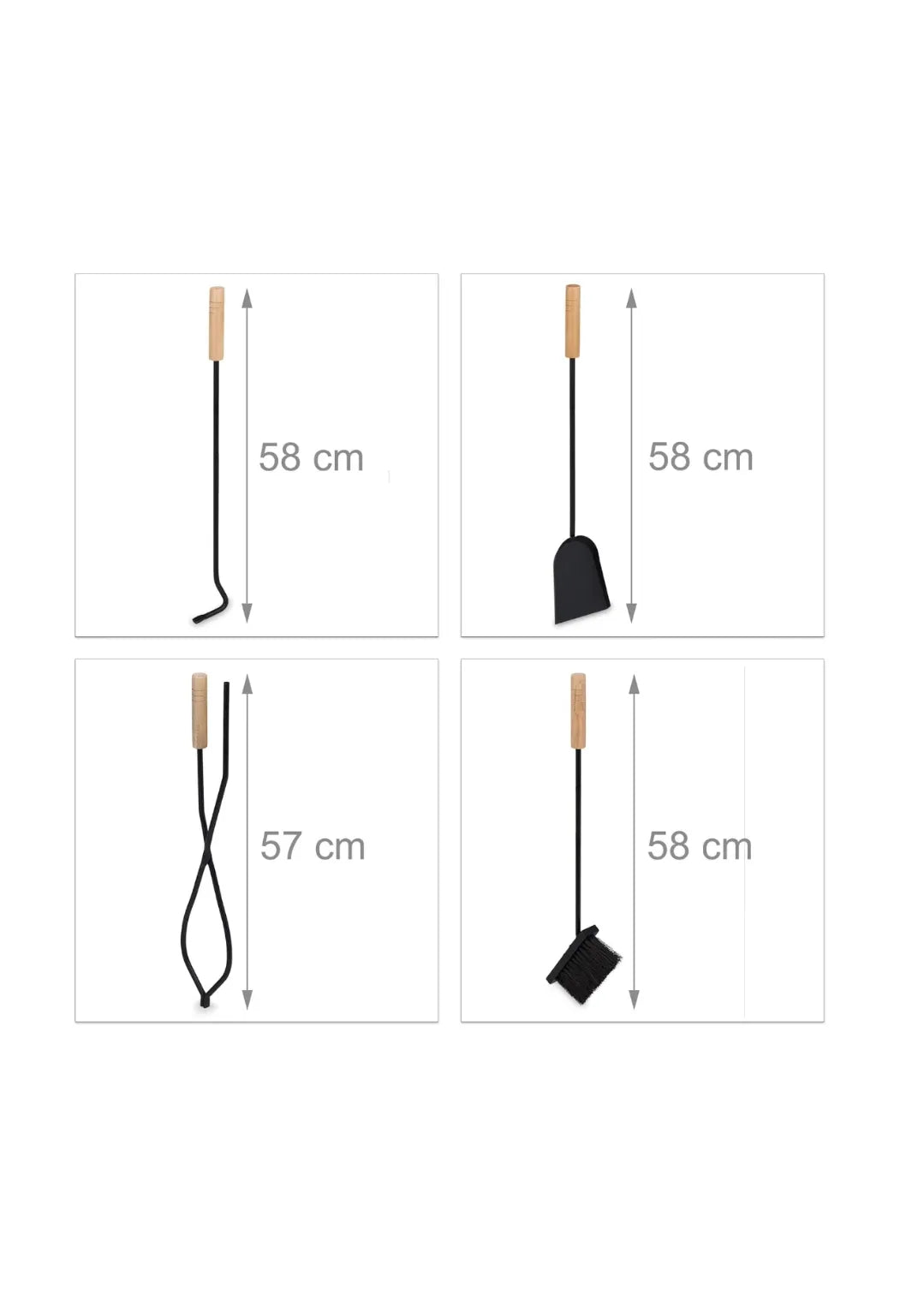 Leñero Metálico, Set Accesorios Chimenea RelaxDays