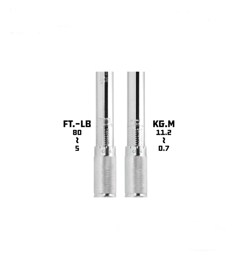 Llave dinamométrica micrométrica de 3/8 pulgadas