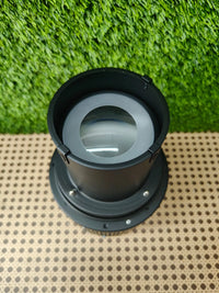 Bowens - Foco cónico óptico Snoot, accesorio de iluminación de estudio de fotografía con 20 gobos (25 patrones) y 8 filtros de color compatibles con Aputure Amaran, Godox LED Video Speedlite Light
