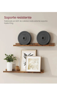 Estantes Colgantes de Pared, Juego de 2