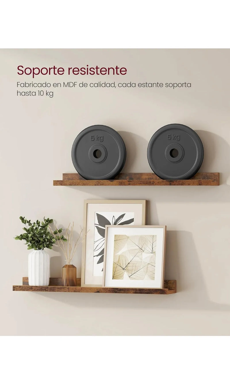 Estantes Colgantes de Pared, Juego de 2