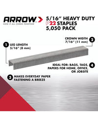 Caja de 5000 grapas 6 mm Arrow