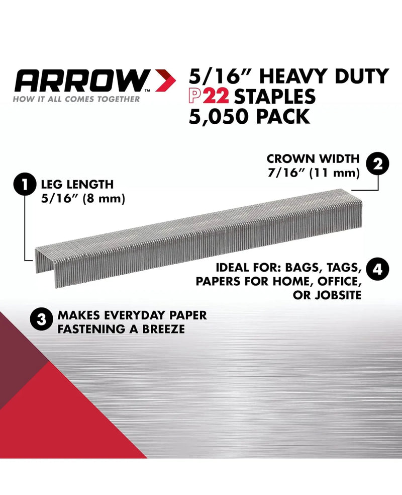 Caja de 5000 grapas 6 mm Arrow