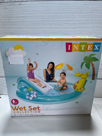 Piscina infantil hinchable con dispersor de agua INTEX
