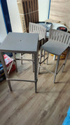 SET Mesa + 2 Taburetes Altos