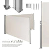 Toldo doble lateral de aluminio