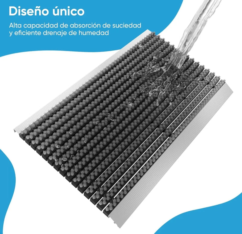 Felpudo de aluminio para entrada de casa - West