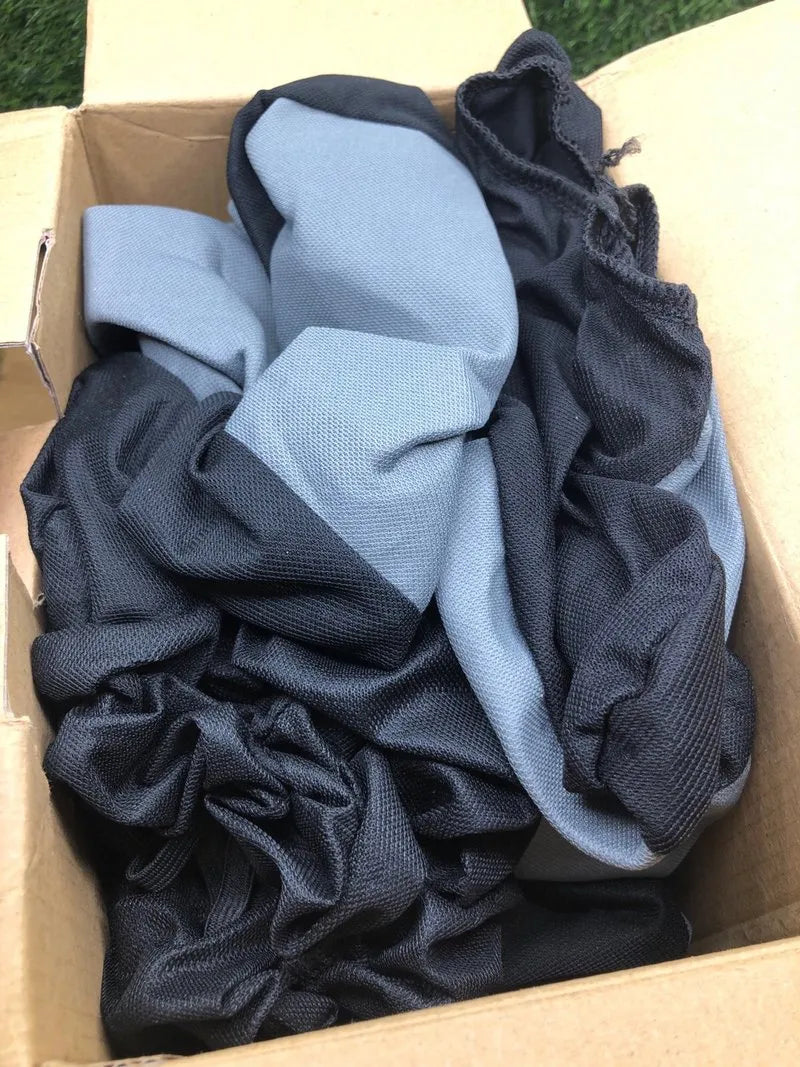 Juego de Fundas de Asiento Universales Gris/ Negro