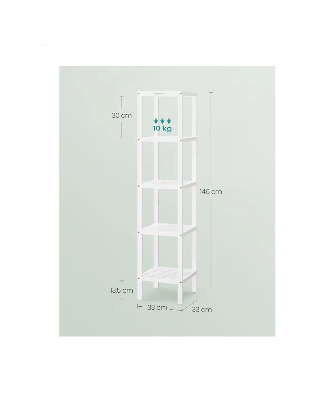 Estantería de Baño de 5 Niveles