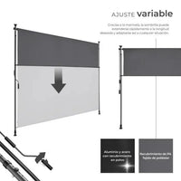 Toldo de pinza para jardín y exterior