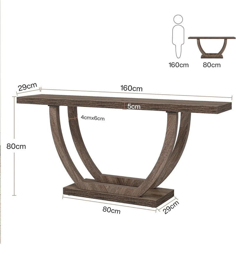 Mesa de consola de madera sólida