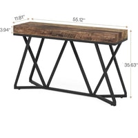 Mesa de consola con base de metal - Tribesigns
