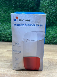 Sirena inalámbrica compatible con sistema de alarma Nivian