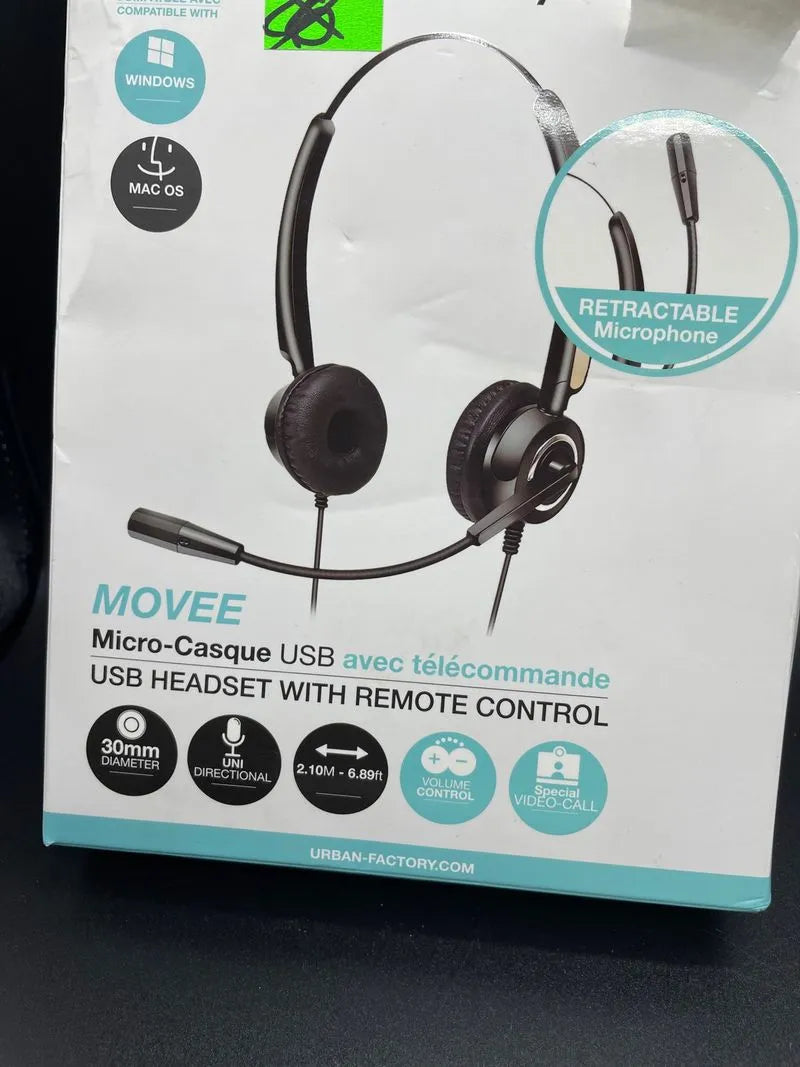 Over-The-Ear USB Wired Headset ACCS