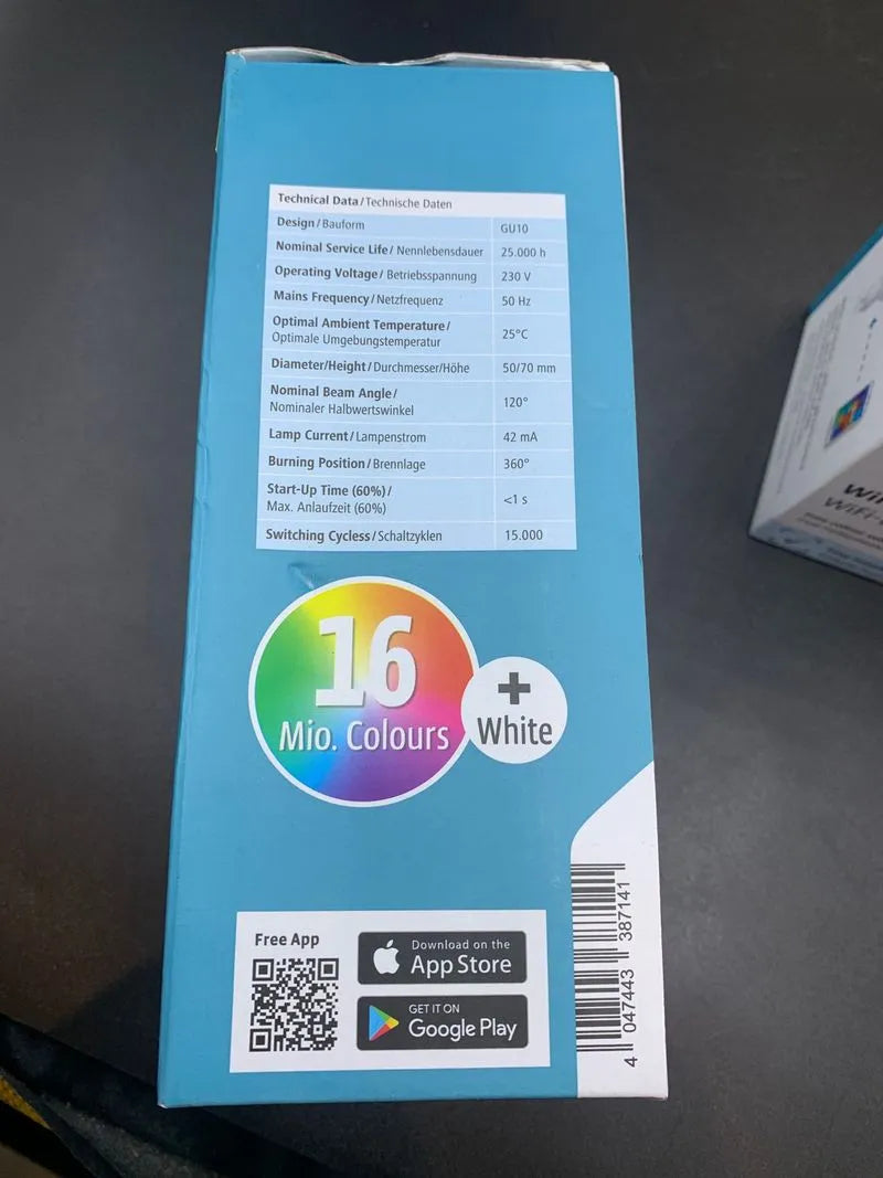 Hama 00176548 Wifi Led Gu10 Bombilla Alexa, 4.5 W