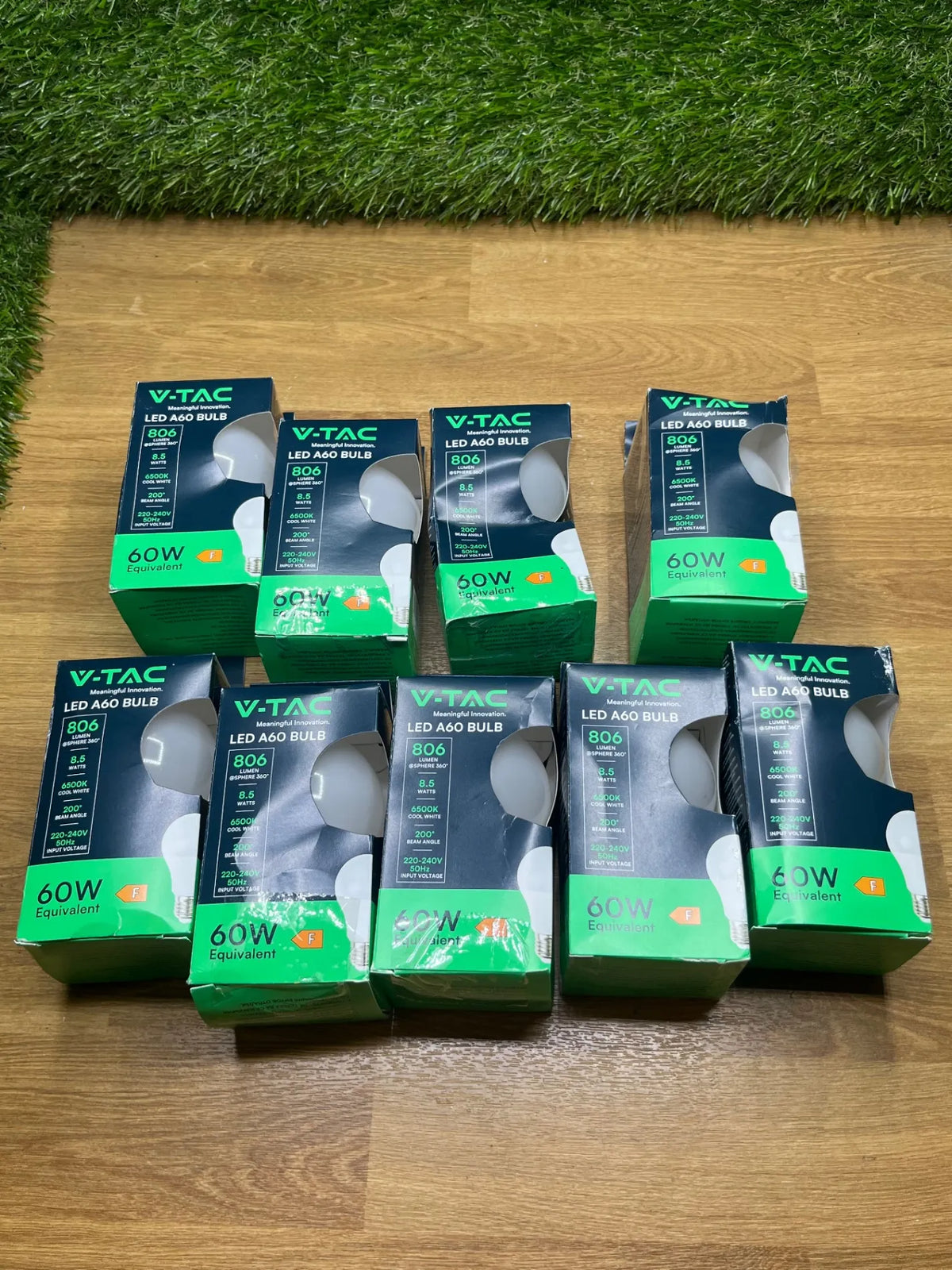 8 Bombillas LED E27-8,5W V-TAC