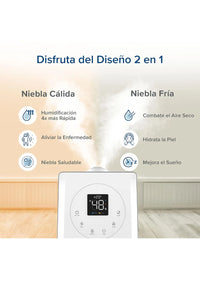 Humidificador 6L para Bebés, Niebla Fría&Caliente con Aromaterapia Levoit