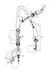 Monomando de fregadero extraíble - Grohe
