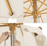 Parasol de balcón de 3x2 metros