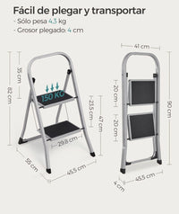 Escalera de tijera songmics